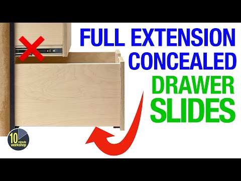 How I Fit Concealed Drawer Slides [video 524]