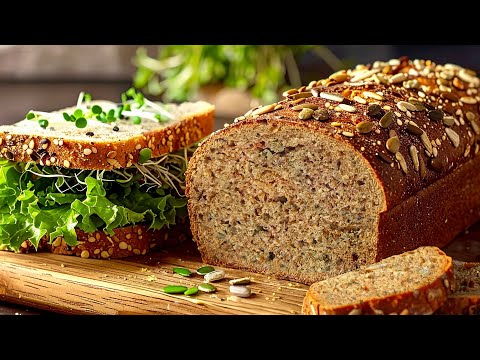 Gesundes Brot aus NUR 4 SAMEN in 5 Minuten! OHNE MEHL, OHNE GLUTEN, nur Genuss!