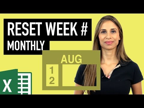 How to Reset Week Number Every Month in Excel - (WEEKDAY & WEEKNUM Functions Explained)