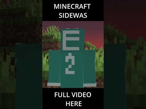 Playing Minecraft Sideways is CRAZY #shorts