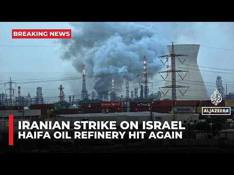 Fire reported at an oil refinery in Israel after missile attack