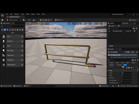 UE5 - Spline Railing with Geometry Script and C++ (Part I)