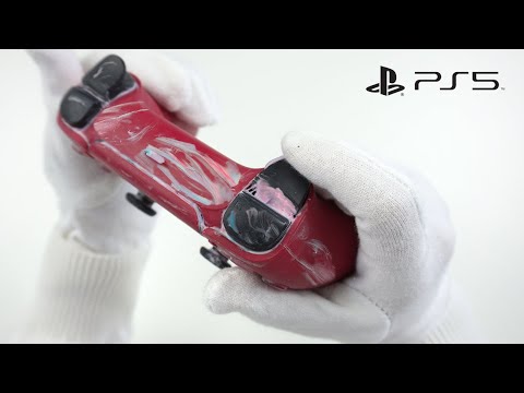 I Restored This PS5 Controller Filled With Toothpaste Inside - 4K ASMR