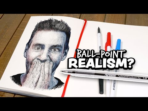 Can I Draw REALISM with Cheap BALL-POINT Pens?..