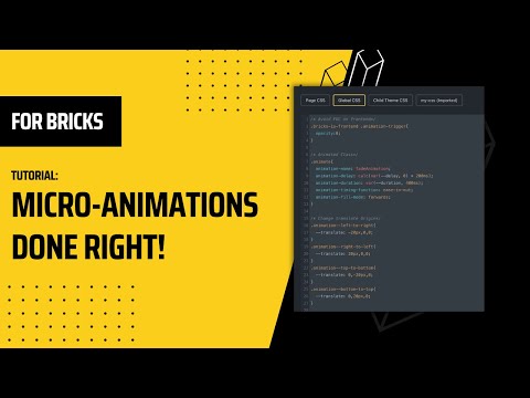 Micro-animations done right with Bricks