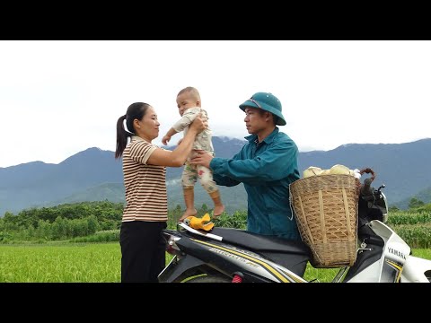 Single Mom: Lucky to meet a good man, Harvest bamboo shoots and garden