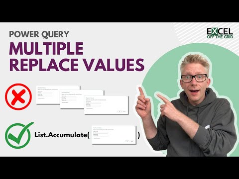 Power Query: How to mass replace values based on a list | Excel Off The Grid