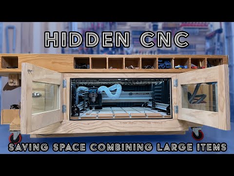 Hidden CNC! Moving My CNC Under My Assembly Table ago Save Space!