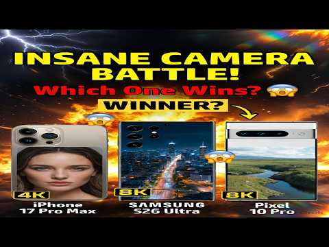 iPhone 17 Pro Max vs S26 Ultra vs Pixel 10 Pro – Camera Test SHOCKED Me! 😱📸