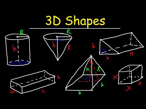 3D Shapes - Faces, Edges, and Vertices - Euler's Formula - Geometry
