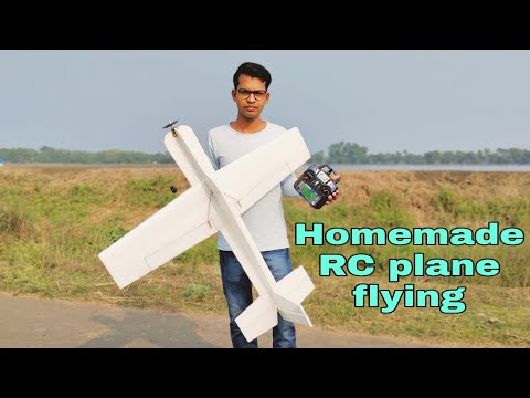 Homemade RC Plane flying || How to RC Plane flying Hindi Mein || Model Beginner RC 3D Plane At Home