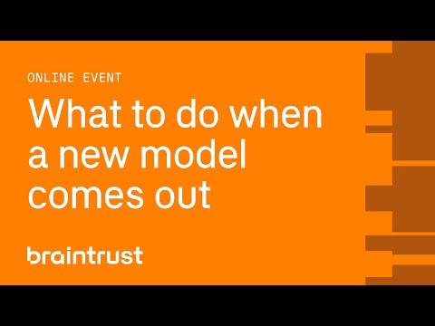 What to do when a new model comes out