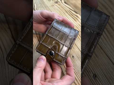 Crocodile Money Clip by #wildleathercraft