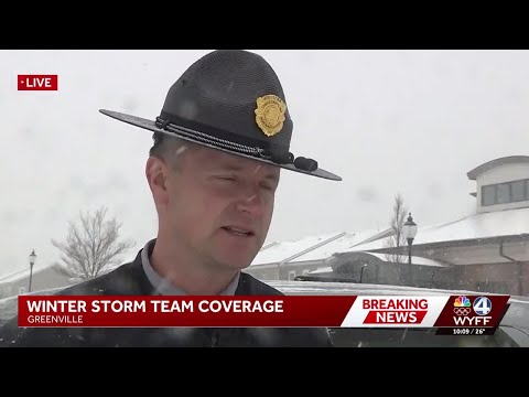 Snowstorm: Update on roads from South Carolina Highway Patrol