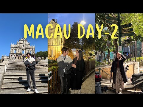 day 2 in macau|walking & eating nonstop, ft. 便宜又好吃的蛋塔+排名第三的腸粉!必吃🔥