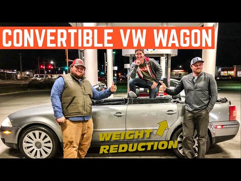 WORLD'S FIRST Volkswagen Passat Wagon CONVERTIBLE *Top Only Goes Down*