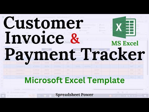 Customer Invoice and Payment Tracking Dynamic Template in Excel🔥