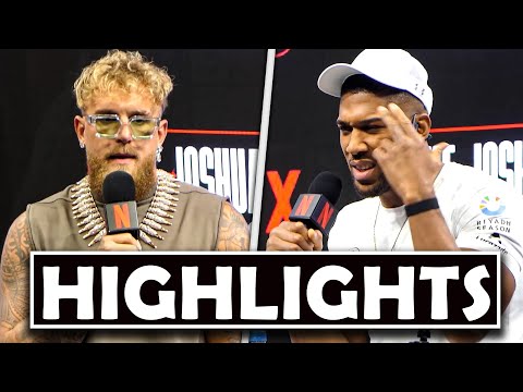 HIGHLIGHTS! | Jake Paul vs Anthony Joshua PRESS CONFERENCE | 'I'LL BREAK YOU!'