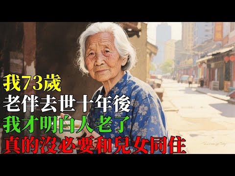 我73歲，老伴去世十年後，我才明白人老了，真的沒必要和兒女同住#老年人#婚姻#晚年生活#老年生活#銀髮故事#退休後#退休生活#年長者#老年人故事#老年人故事館#家庭#親情故事#情感故事#長者生活#養老