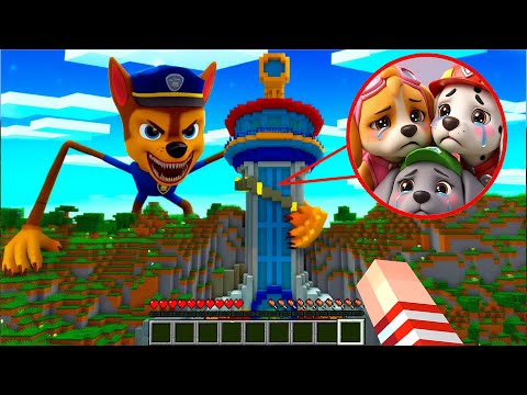 😭 ЗАЧЕМ ГОНЩИК ПОЖИРАТЕЛЬ НАПАЛ НА БАЗУ ЩЕНЯЧИЙ ПАТРУЛЬ в МАЙНКРАФТ PAW PATROL МУЛЬТИК