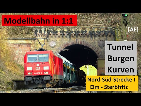 Modellbahn 1zu1 - Altbaustrecke zwischen Elm und Sterbfritz - AE #328