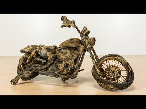 Restoration abandoned Harley Davidson seventy two motorcycle
