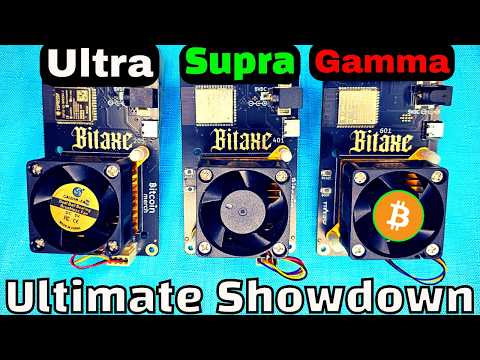 Bitaxe Ultra, Supra, & Gamma - Full comparison - Solo VS Pool Mining