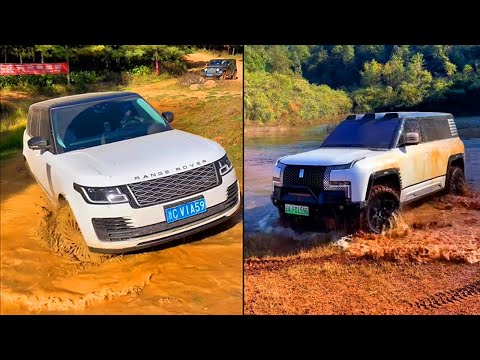Land Rover Autobiography vs BYD U8 v Jeep Wrangler Sahara 3.6L V6 vs Nissan Paldin: PK Off-road