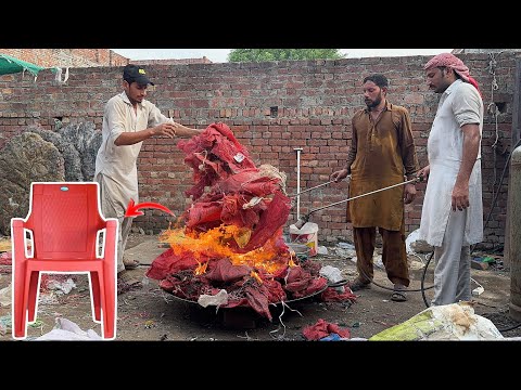 How Waste Plastic Sack Bags Are Recycled into Strong Plastic Chairs |Unbelievable Recycling Process