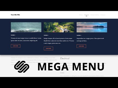 Add a Mega Menu to Squarespace 7.0 Brine templates