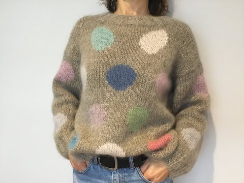 Mодная тенденция- вязание в технике « интарсия».