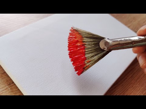 The Easiest Sunset to Paint / Acrylic Painting for Beginners