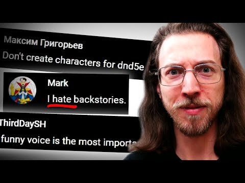 Your BEST & WORST Character Creation "ADVICE"