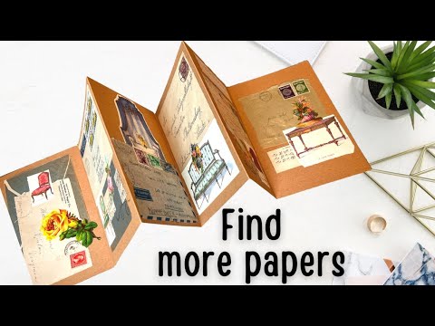 Finishing my art journal 💦 Hunting for vintage papers