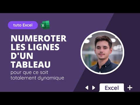Automatiser la numérotation de lignes d'un tableau sur Excel (Tuto)