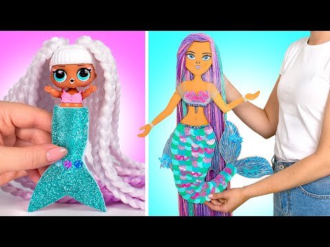 2 DIY Mermaids! || Mermaid To Store Your Accessories And Mermaid From Old Doll