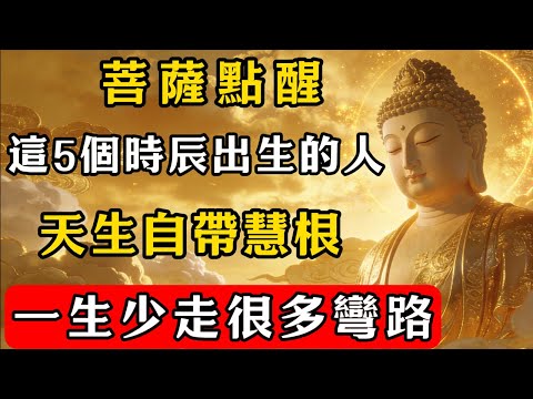 菩薩點醒：這5個時辰出生的人，天生自帶慧根，一生少走很多彎路 !  #佛教 #佛家 #佛法 #佛學知識 #佛學智慧 #修心修行 #佛教文化 #禪悟人生#傳統文化
