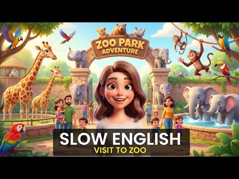 English Speaking Practice | Visiting Zoo | Slow English | Easy English