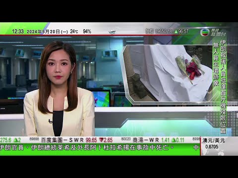 TVB午間新聞｜黃家駒墓碑刑毀案警方續扣留兩人 Beyond成員及歌迷譴責｜中國對伊朗總統直升機發生硬著陸事件深感擔憂｜港交所據報推遲實施颱風期間交易新規｜20240520 香港新聞 TVB News