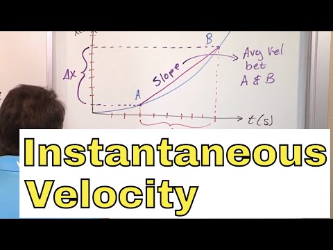07 - What is Instantaneous Velocity?, Part 1 (Instantaneous Velocity Formula & Definition)