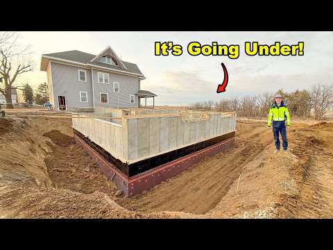 I STARTED BURYING MY NEW UNDERGROUND MOVIE THEATER