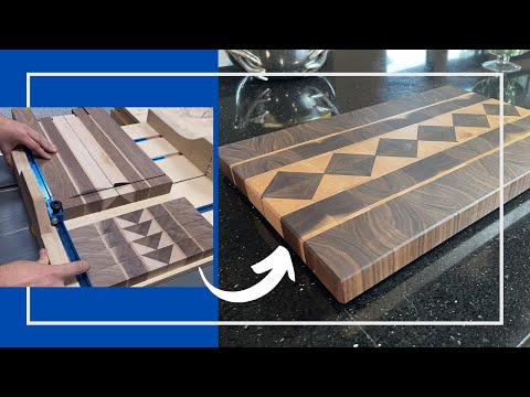 Diamond End Grain Cutting Board Set