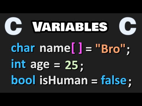 Learn C programming variables easy! ❎