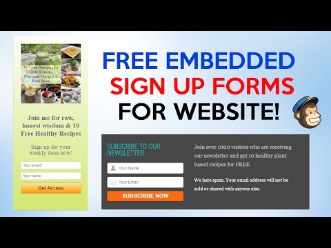 How To Add FREE MailChimp Sign-up and Pop-up Forms Into WordPress