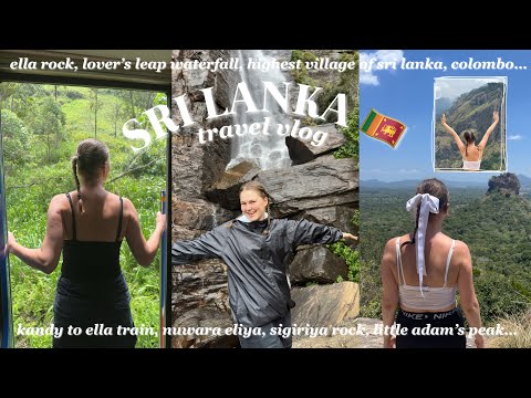 SRI LANKA travel vlog 🇱🇰 the world's most scenic train ride, waterfalls, mountains & more !!! ♡