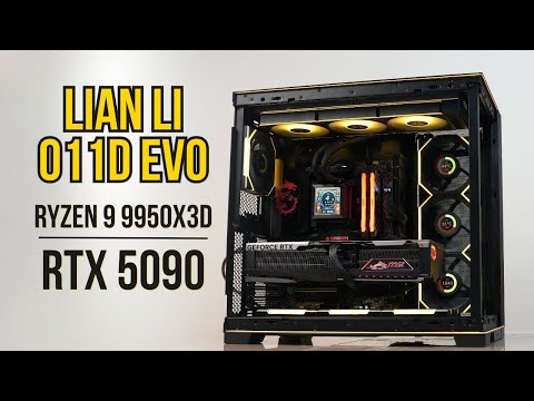 Lian Li O11D EVO RGB Ultimate High-End RTX 5090 4k Gaming Build | Ryzen 9 9950X3D