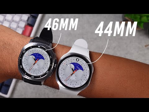 Samsung Galaxy Watch 8 - 44mm vs 46mm Classic Size Comparison on Wrist!