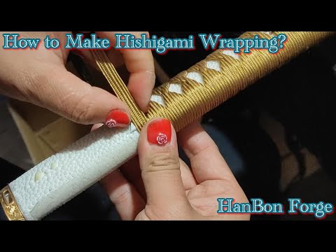 How to make Hishigami wrapping - Hanbon Forge