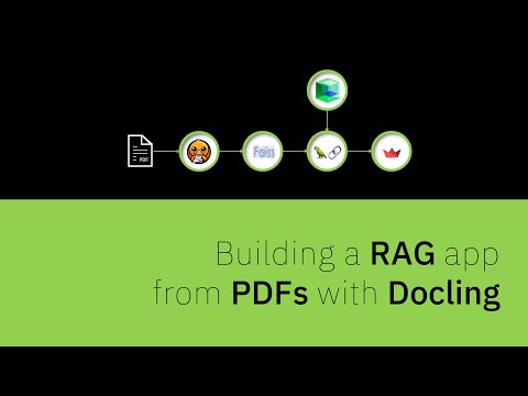Building a RAG application from PDFs with Docling