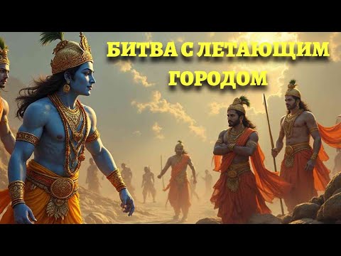 Трансцендентные Игры Кришны: Битва с Летающим Городом Саубха